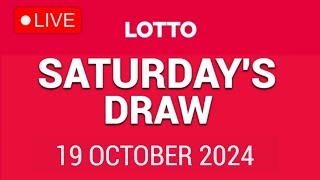 The National Lottery Lotto Draw Live results from Saturday 19 October 2024  tonights lotto [upl. by Azne]