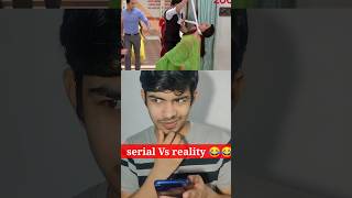 funny serial scene in real life 😅😅tv serial vs reality😎  serial roast video funny short memes [upl. by Tamiko]