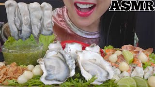 ASMR FRESH OYSTERS EATING SOUNDS LIGHT WHISPERS  SASASMR [upl. by Bradney161]