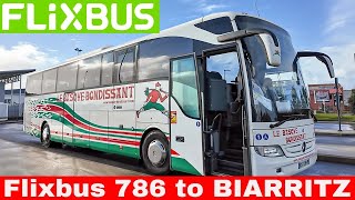 A bord du FLIXBUS 786 de TOULOUSE à BIARRITZ 2024 [upl. by Ahseenyt]