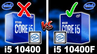 10400 vs 10400F  10100 vs 10100F  Which CPU To Buy For GAMING Kshitij Kumar [upl. by Hsirk957]