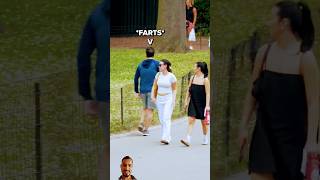 Beautiful video comedy public reaction to prank fart funnyprank sthorts [upl. by Leschen474]