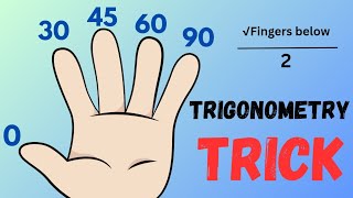 TRIGONOMETRY HAND TRICK  Class 10  trigonometry values nikale sirf 2 min me [upl. by Eisteb]