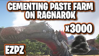 Easiest Way to Get a Lot of Cementing Paste RAGNAROK Ark Survival Evolved [upl. by Eicaj779]