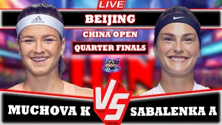 🔴LIVE SABALENKA A VS MUCHOVA K • Beijing Open 2024 sabalenka muchova WTA BeijingOpen [upl. by Notsua]