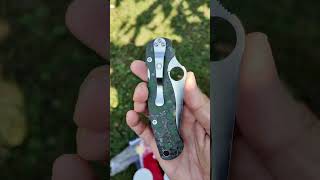 Spyderco Paramilitary 2 Green CF M4 Steel C81CFPGR2 [upl. by Bertasi842]