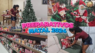 Decoração Para o Natal 2024🎄 Comprinhas de Natal  Fazendo Decorações [upl. by Meredithe]