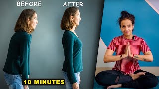 Posture Fix A Beginners Yoga Guide to Alignment Effective Yoga Flow for Alignment DeYog [upl. by Ahsikal]