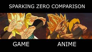 Dragon Ball Sparking Zero Anime Side by Side Comparison  Broly VS Gogeta [upl. by Anirbac]