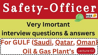 Safety officer interview questions importantSafety officer interview preparation Interview session [upl. by Latsyrc]