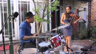 Amazing violin and drums duo cover the presets [upl. by Okika]