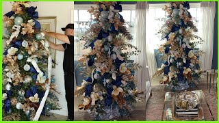 My Last Christmas Tree Decorating Video  Decorating A Christmas Tree For My Living Room [upl. by Zina849]