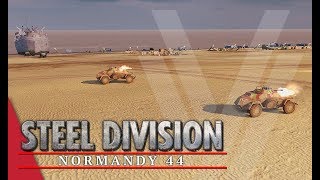 Controlling The Beach Steel Division Normandy 44 Gameplay Omaha 4v4 [upl. by Annayt]