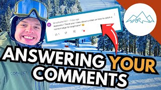 How to stop  How to turn for beginners  Skiing tips  Answering your comments [upl. by Cianca]