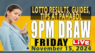 Lotto result today 9PM Friday at Swertres Tips Guides at Pahabol Nov 15 Live [upl. by Aihselef]