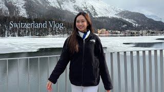 Switzerland Vlog  ski trip in st moritz [upl. by Eerehs]