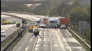 At least seven dead in horrific M5 motorway smash [upl. by Gnouhc587]