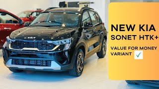 New Kia sonet HTK Plus Variant Review  2024 Kia sonet Most Value for Money variant [upl. by Gati]