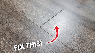 How To Fix Gaps In Flooring Easily On Laminate Vinyl LVP Engineered Floors  DIY Tips and Tricks [upl. by Latin897]