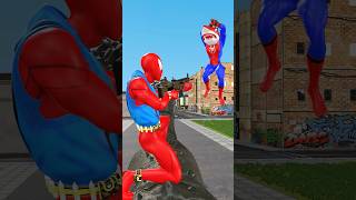 Shark spider rescues SpiderMan from Dinosaur TRex vs Hulk spiderman dinosaur dinosaurs [upl. by Nossaj990]