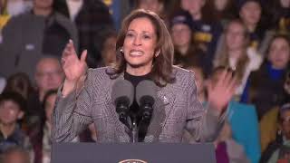 Kamala Harris speech at Ann Arbor rally 8 days before Election Day 2024 [upl. by Rather63]