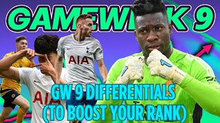 FPL GW9 DIFFERENTIALS TO BOOST YOUR RANK [upl. by Navonoj]