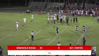 Seminole Ridge Vs Dwyer High School Football October 25 2019 [upl. by Lertnek]