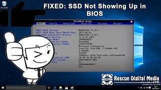 FIXED SSD Not Showing Up in BIOS  Quick amp Easy Solutions Rescue Digital Media [upl. by Flavian]