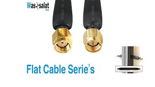 Flat Coaxial Cables for Tight Spaces  Custom Sizes 10cm  60cm amp Connectors [upl. by Kralc442]