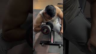 How to do concentration curl  Biceps workout shorts sarwaj [upl. by Ahsatniuq]