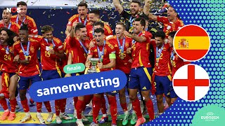 INVALLER schiet SPANJE naar de TITEL🇪🇸🏆  samenvatting Spanje  Engeland  EURO2024 [upl. by Fitzsimmons]