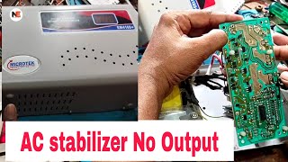 AC stabilizer output not working  ac stabilizer repair in hindi [upl. by Drofdarb722]