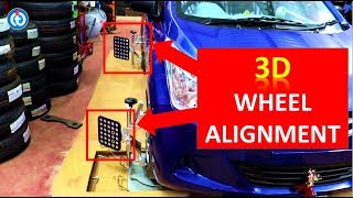 3D Wheel Alignment In Car Live Video Explained In Hindi [upl. by Adnulahs482]