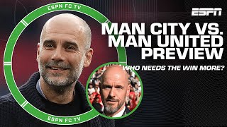 Previewing Manchester City vs Manchester United Who needs the win more  ESPN FC [upl. by Styles]