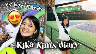 SO EXPENSIVE 😱 one day trip to LAS VEGAS 🇺🇸 BNP PARIBAS OPEN  Kika Kim’s Diary 4 [upl. by Pelaga]