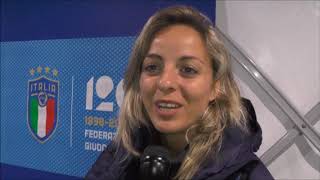 Martina Rosucci after Italy  Belgium on 10042018 [upl. by Einahpit368]