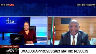 Matric 2021  Umalusi CEO Dr Mafu Rakometsi on matric results release [upl. by Crin]