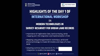 Glimpses of quotModern Technologies in SurveyResurvey for Urban Land Recordsquot [upl. by Germano]