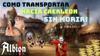 💀 COMO TRANSPORTAR POR ZONA ROJA💀  ALBION ONLINE 🔥 [upl. by Mort]