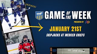 Game of the Week 12124 Skipjacks Hockey Academy 18U vs 18U Mercer Chiefs Prep [upl. by Zilvia]