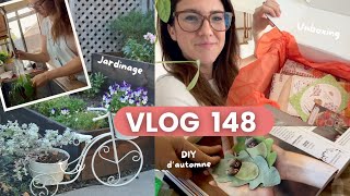 VLOG 148  Ouverture de colis Jardinage amp DIY d’automne [upl. by Enneite]