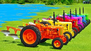 PLOWING PLANTING amp HARVESTING CARROTS WITH ZETOR MINI TRACTORS  FS22 [upl. by Noni]