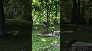 Sinking post holes for the woodland water feature woodworking diy outdoors [upl. by Moffitt]