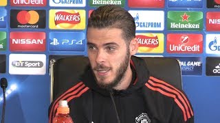 David de Gea Full PreMatch Press Conference  Manchester United v Basel  Champions League [upl. by Hopfinger]