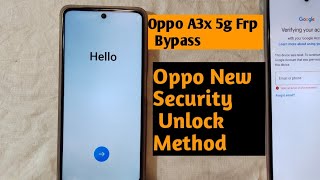 Oppo A3x 5g Frp Bypass Cph2185 frp Unlock Method All Oppo New Model Frp Unlock Method [upl. by Brinson]