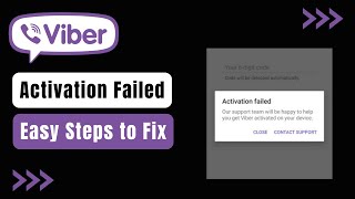 How To Fix Viber Activation Failed  2023 [upl. by Isyed610]