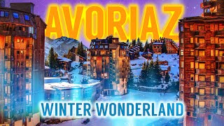 HERE is the REAL Winter Wonderland AVORIAZ France  Alpine Snow  Ski Village  Portes du Soleil [upl. by Blood376]