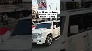 Presiden Prabowo Menuju Akmil Magelang Melintas di Denggung Sleman [upl. by Taro813]