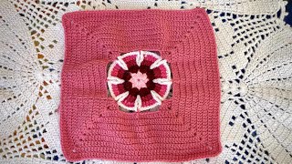 CUADRO PARA COLCHAS O CUBRECAMA TEJIDOS A CROCHET TUTORIAL PASO A PASO [upl. by Katleen]