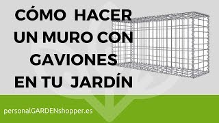 CÓMO HACER UN MURO CON GAVIONES EN TU JARDÍN [upl. by Livi]